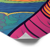 Abstracte moderne kunst | Kalme Boeddha Portret Poster (Hoek)