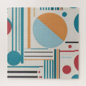 Abstracte moderne kunst legpuzzel (Horizontaal)