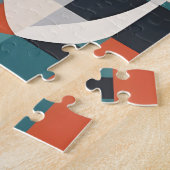 Abstracte moderne kunst legpuzzel (Zijkant)