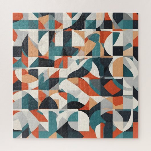 Abstracte moderne kunst legpuzzel (Verticaal)
