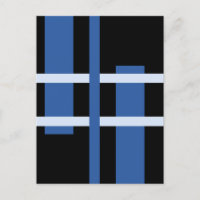 Abstracte moderne kunst lijnen blauw zwart