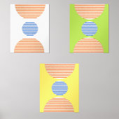 abstracte moderne kunst muurkunst sets (Voorkant)
