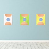 abstracte moderne kunst muurkunst sets (Houten vloer)