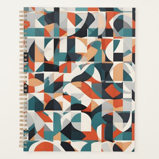 Abstracte moderne kunst planner (Voorkant)