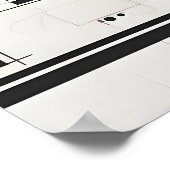 Abstracte moderne kunst poster (Hoek)