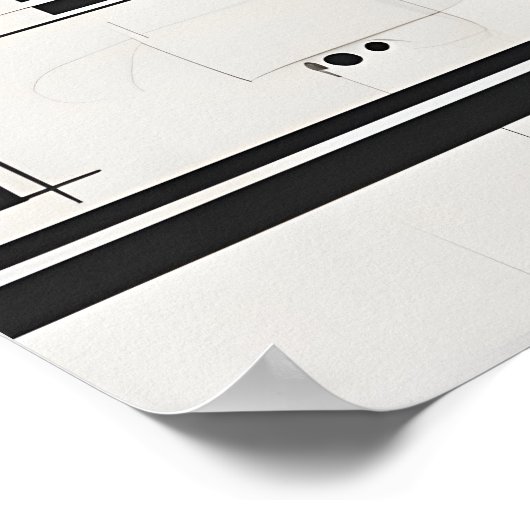 Abstracte moderne kunst poster (Hoek)