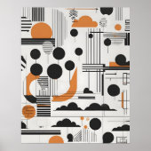 Abstracte moderne kunst poster (Voorkant)