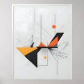 Abstracte moderne kunst poster (Voorkant)