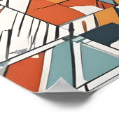 Abstracte moderne kunst poster (Hoek)