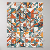 Abstracte moderne kunst poster (Voorkant)