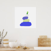 abstracte moderne kunst poster (Keuken)