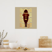 Abstracte moderne kunst poster (Keuken)