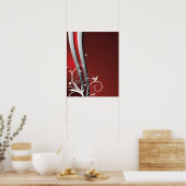 Abstracte moderne kunst poster (Keuken)