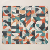 Abstracte moderne kunst sherpa deken (Voorkant (horizontaal))
