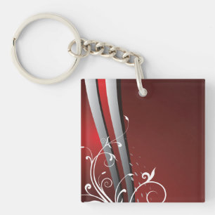 Abstracte moderne kunst sleutelhanger