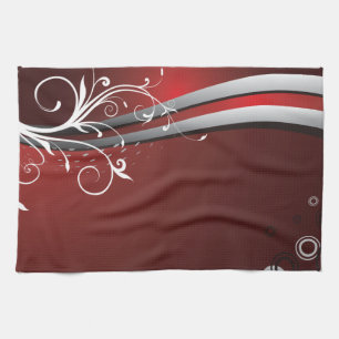 Abstracte moderne kunst theedoek