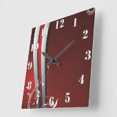 Abstracte moderne kunst vierkante klok (Hoek)