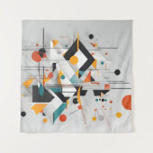Abstracte moderne kunst wandkleed (Voorkant (horizontaal))