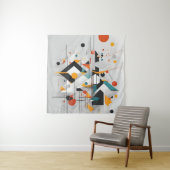 Abstracte moderne kunst wandkleed (In situ)