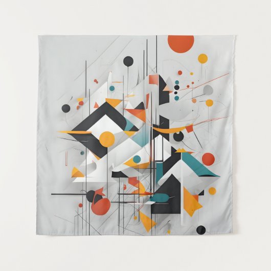 Abstracte moderne kunst wandkleed (Voorkant)