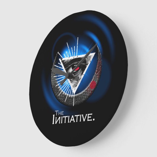 Abstracte moderne kunst wandklok (Hoek)