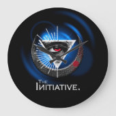 Abstracte moderne kunst wandklok (Voorkant)