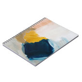 Abstracte moderne kunstachtergrond. Grijs en Notitieboek (Linkerzijde)