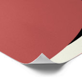 Abstracte moderne kunstcirkels Sinaasappel bruin z Poster (Hoek)