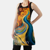 Abstracte moderne kunstkleurencirkels schort (Insitu)