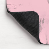Abstracte moderne kunststijl grijs roze muismat (Hoek)