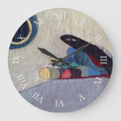 Abstracte moderne kunstwandklok grote klok (Voorkant)