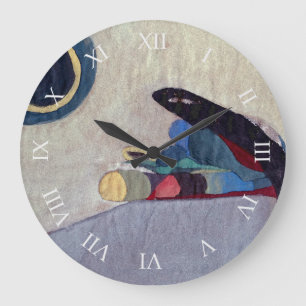 Abstracte moderne kunstwandklok grote klok