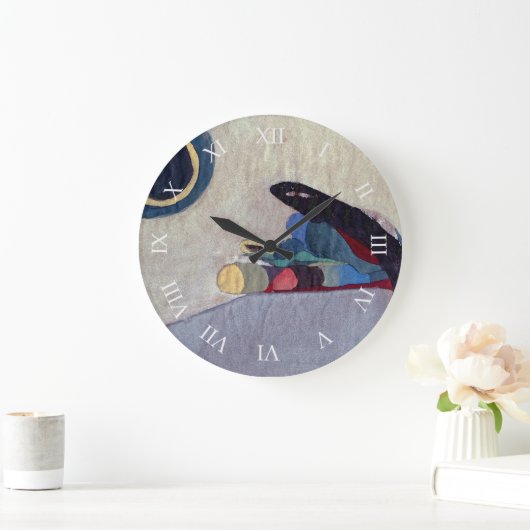 Abstracte moderne kunstwandklok grote klok (Huis)