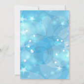 Abstracte moderne lichtblauwe feestdag kaart (Achterkant)