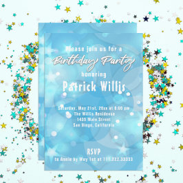 Abstracte moderne lichtblauwe feestdag kaart