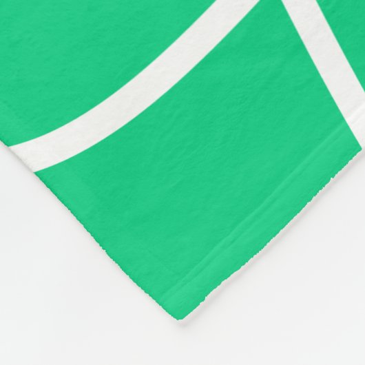 Abstracte moderne lijnkunst in groen | Kute Fleece Deken (Hoek)