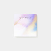 Abstracte moderne Lila Waterverf Verf Aangepaste n Post-it® Notes (Voorkant)