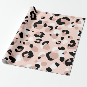Abstracte moderne luipaard naadloos. Dieren Cadeaupapier