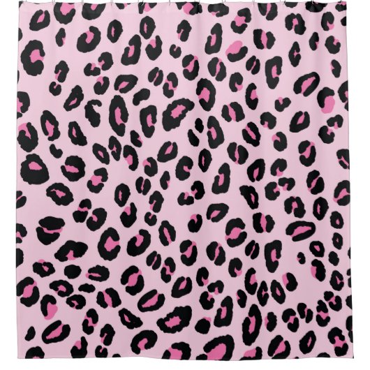 Abstracte moderne luipaard naadloos. Dieren Douchegordijn (Voorkant)