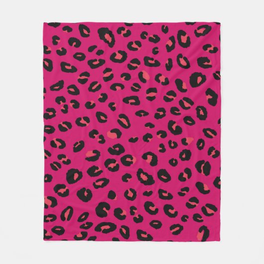 Abstracte moderne luipaard naadloos. Dieren Fleece Deken (Voorkant)