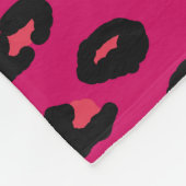 Abstracte moderne luipaard naadloos. Dieren Fleece Deken (Hoek)
