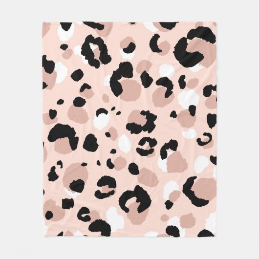 Abstracte moderne luipaard naadloos. Dieren Fleece Deken (Voorkant)