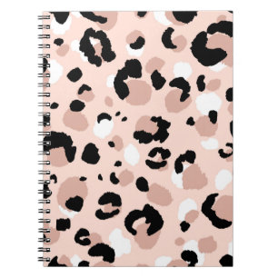 Abstracte moderne luipaard naadloos. Dieren Notitieboek
