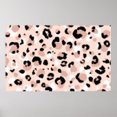 Abstracte moderne luipaard naadloos. Dieren Poster (Voorkant)