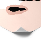 Abstracte moderne luipaard naadloos. Dieren Poster (Hoek)