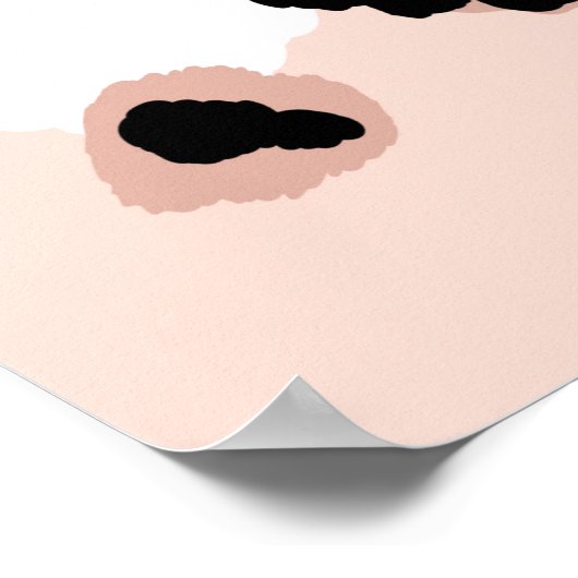 Abstracte moderne luipaard naadloos. Dieren Poster (Hoek)