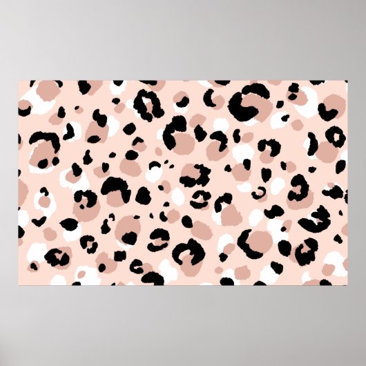 Abstracte moderne luipaard naadloos. Dieren Poster (Voorkant)
