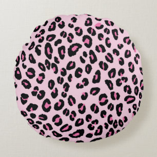 Abstracte moderne luipaard naadloos. Dieren Rond Kussen