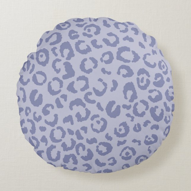Abstracte moderne luipaard naadloos. Dieren Rond Kussen (Voorkant)
