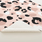 Abstracte moderne luipaard naadloos. Dieren Sherpa Deken (3/4)